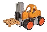 BIG - Power-Worker Gabelstapler - Spielzeug Auto ideal für Unterwegs, Reifen aus Softmaterial,...