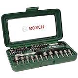 Bosch 46tlg. Schrauberbit Und Steckschlüssel-Set (PH-, PZ-, Hex-, T-, S-Bit, Zubehör Bohrschrauber...