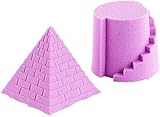 Playtastic Kinetischer Sand Kinder: Kinetischer Sand, formbar und formstabil, fein, violett, 500 g...